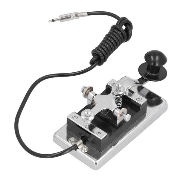 Tecla de telégrafo,Tecla de telégrafo Radio de onda corta Tecla CW K4,Tecla Telégrafo Telegrafía Código Morse Pesado,Tecla de telégrafo Tecla recta Tecla de práctica Morse,Radio de onda