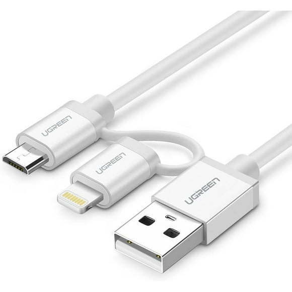 UGREEN Micro-USB to USB Cable with Lightning Adapter
