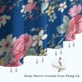thumbnail image 6 of Pioneer Flower Floral Print Pattern Shower Curtain 84"x72" ,Bathroom Decorative Shower Curtains Set with 12 Hooks,Modern Waterproof Washable Shower Curtain, 6 of 6