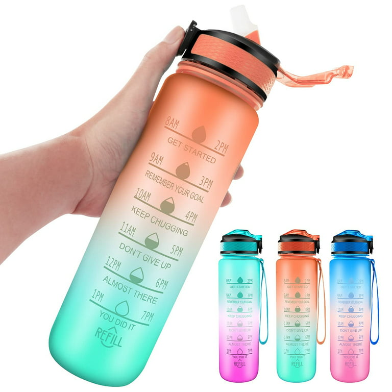 Simple Non Toxic Sports Water Bottle Leakproof For Adults Black