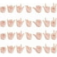 thumbnail image 1 of 14 pares de manitas para crear manos articuladas de plástico de 19 cm de largo, ideales para muñecas. Incluyen piezas de repuesto para manos móviles., 1 of 6