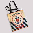 thumbnail image 2 of PKQWTM Vintage retro nautical poster Canvas Shoulder Bags Handbags Tote Bags Shopping Bag, 2 of 2