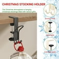 thumbnail image 4 of 2025 New Christmas Stockings Holder Hanger (6 Pcs) – Adjustable Mantle Hanger with Dual Hooks, No Drill for Stocking/Garland​, 4 of 7