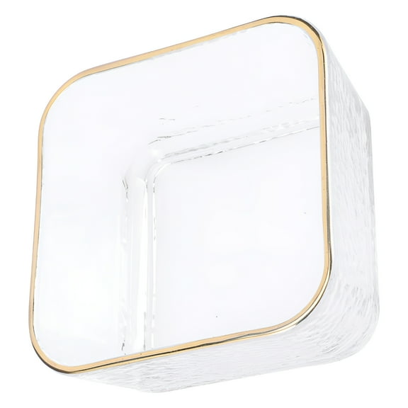 LAMIRO Clear Glass Serving Bowl Decorative Bowl for Salads and Desserts