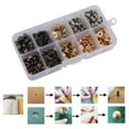 thumbnail image 4 of Nail Slot Screws Set, Practically Easy Use Luggage Locking Screws  For Clothing Leather, Ledgers, 4 of 8