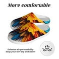 thumbnail image 6 of Lsque Colorful Paint Print Pattern Womens Comfort Cotton on Scuff With Memory Foam and Anti-skid Sole Slipper-35/36, 6 of 7