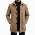 thumbnail image 2 of LONKITO Mens Peacoat Long Jackets Relaxed Fit Outerwear Coats with Pockets for Fall Winter Clothes, 2 of 7
