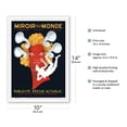 thumbnail image 2 of Miroir Du Monde (Mirror of the World) - Vintage French Magazine Cover by Leonetto Cappiello c.1936 - Master Art Print 10in x 14in, 2 of 4