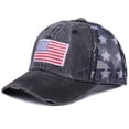 thumbnail image 6 of American Flag Trucker Hat Patriotic Distressed BaseballHat with Star Mesh Back for USA 250th Anniversary Independence Day Unisex, 6 of 8