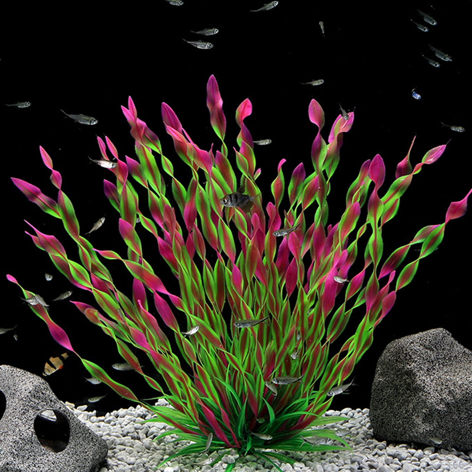 Walbest Artificial Aquariums Plants Plastic Fish Tank Plants for Aquarium Decorations