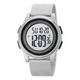 thumbnail image 1 of yeacher SKMEI 1895 Ultra-Thin LED Digital Sport Watch for Men and Women, Waterproof PU Strap, Grey, Dual Time Display, Luminous Screen, Alarm Function, 12/24 Hour Format, Ideal Gift for All Occasions, 1 of 6