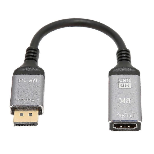 8K 48Gbps HDR 3D DisplayPort 1.4 to HDMI 2.1 Cable - AV Adapter Cord for Laptop PC TV Projector