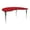 Red, variant on Flash Furniture Wren 48''W x 72''L Kidney Grey HP Laminate Activity Table - Standard Height Adjustable Legs