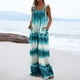 thumbnail image 1 of ICHUANYI Clearance Women's Printed Jumpsuit Casual Button Pocket Sleeveless Wide Leg Trousers(Blue, XXL) ICHUANYI WER2023081004103, 1 of 6