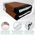 thumbnail image 4 of Full Quilt Set 78''x90'', Black Brown Lightweight Summer Bedspread Coverlet Set with 2 Pillow Shams, Contemporary Striped Boho Art Breathable All Season Quilt Bedding for Bedroom/Guest Room, 4 of 9