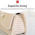 thumbnail image 4 of xiaxaixu Ladies Simple Bowknot Straw Bag Portable Dual-purpose Holiday Photo Versatile Messenger Bag, 4 of 6