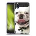 thumbnail image 1 of Head Case Designs Funny Animals Tongue Out Bulldog Soft Gel Case Compatible with Samsung Galaxy A01 Core (2020), 1 of 7