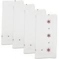 thumbnail image 2 of Fennco Styles Red Embroidered Snowflake Christmas Cloth Napkins 20" W x 20" L, Set of 4 - White Cotton Dinner Napkins for Winter Holidays, Home Décor and Family Gatherings …, 2 of 4