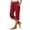 Red, variant on Womens Straight Leg Pants All Season adjustable waist relaxed fit soft cotton machine washable yoga workout for fitness training Pink S