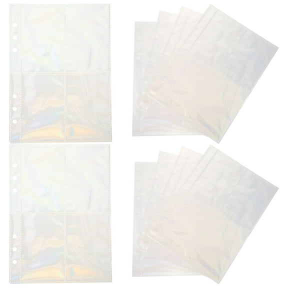 HEMOTON 10 Sheets Binder Photo Sleeves Photo Album Sleeve Sleeve Photo Album Page Photo Sleeves