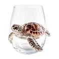 thumbnail image 2 of 3D Ocean Octopus Drinking Glass,Artisanal Handmade Blue Ringed Octopu Glassware,Coastal Home Decor Gift for Ocean Lovers(Turtle), 2 of 9