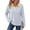 13# Royal Blue, variant on Striped Polo Shirts for Women Long Sleeve Rugby Shirts Loose Preppy Collared Pullover Fall Casual