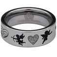 thumbnail image 2 of Cupid Tungsten Carbide Ring, 2 of 9