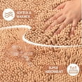 thumbnail image 3 of TJOUL Bathroom Rug Set, Chenille, Soft Absorbent Non-Slip, Machine Washable, 2 Piece, 24x17 & 20x30 in, Beige, 3 of 14