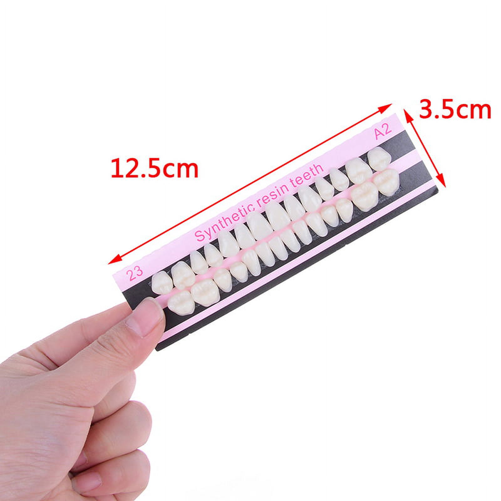 28Pc 1set denture acrylic resin full set teeth upper lower shade 23# A2 dental
