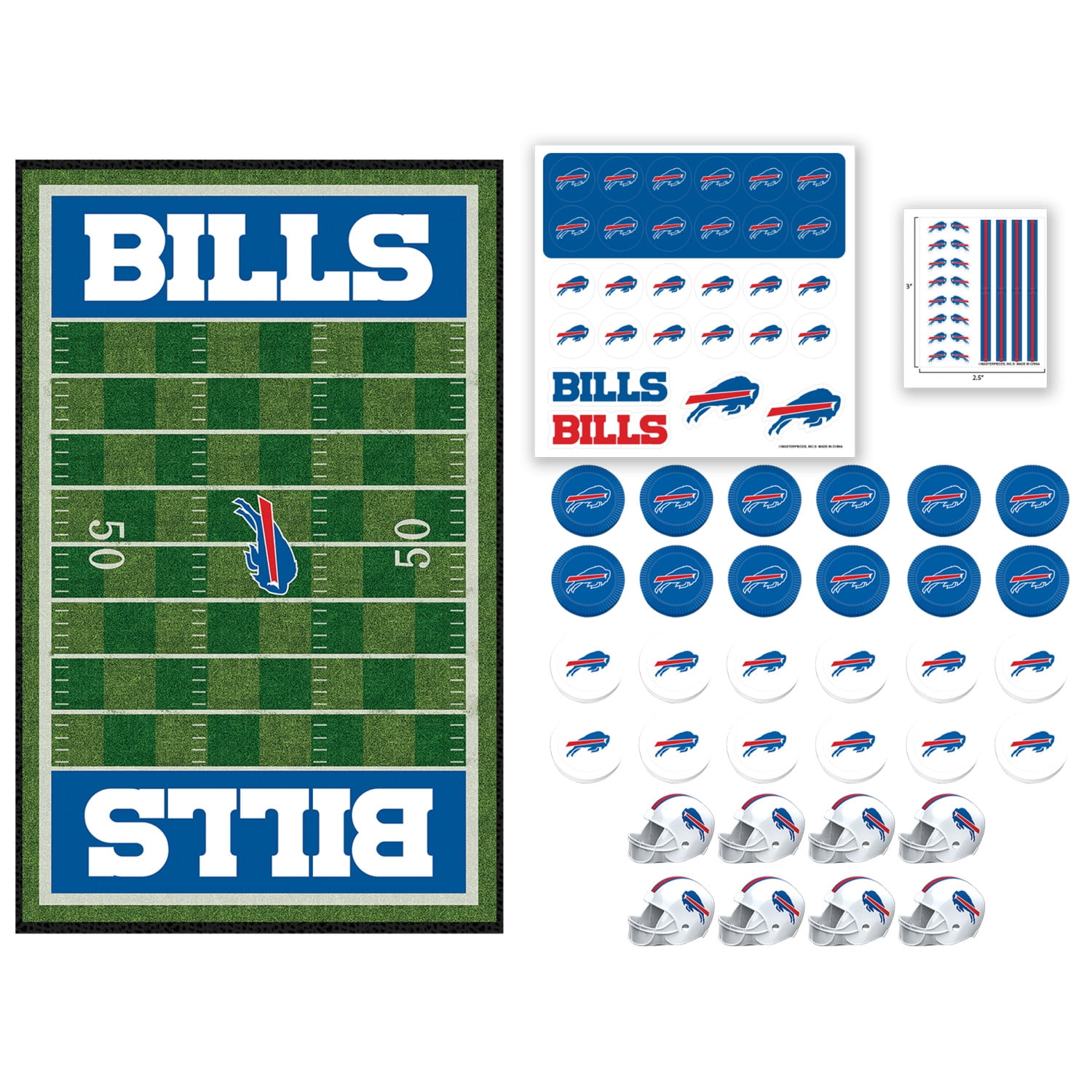 MasterPieces NFL Buffalo Bills Checkers Board Game for Kids and Families Ages 6+ Officially Licensed