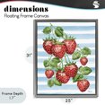 thumbnail image 4 of Stupell Industries Shabby Chic Juicy Strawberry Vine Gray Floating Frame Canvas Art, 25 x 31, by Paul Brent, 4 of 8