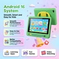 thumbnail image 3 of BESTSKI 7 Inch Kids Tablet with Case for Toddler, 24GB RAM+128GB ROM, IPS HD Screen, Ukidoz Pre-install, Green, 3 of 8
