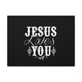 thumbnail image 2 of Scripture Walls John 15:9 Jesus Loves You Black Bible Verse Canvas Christian Wall Art Ready to Hang Unframed, 2 of 5