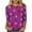 Purple, variant on Custom T Shirts for Women Personalized Photo Tees Long Sleeve Crew Neck Velentine's Day Gift Coffee XL