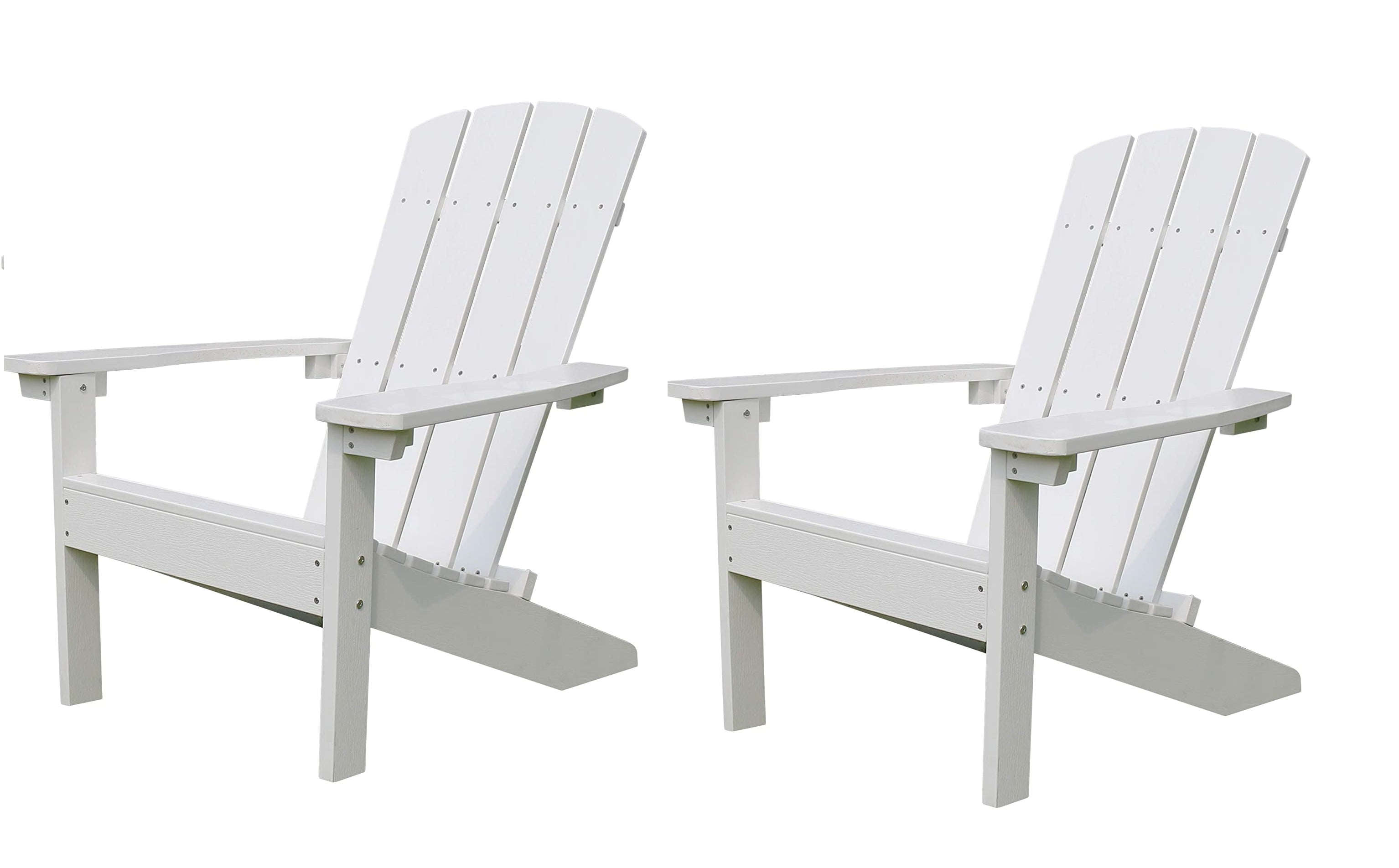 Northbeam Lakeside Faux Wood Adirondack Chair Whi Walmart Com Walmart Com