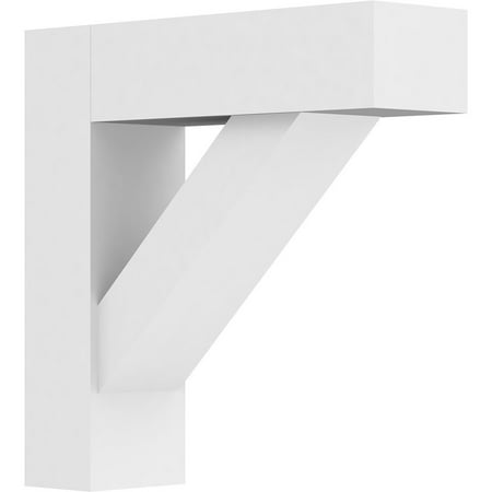 

3 W x 12 D x 12 H Standard Traditional Architectural Grade PVC Bracket with Block Ends