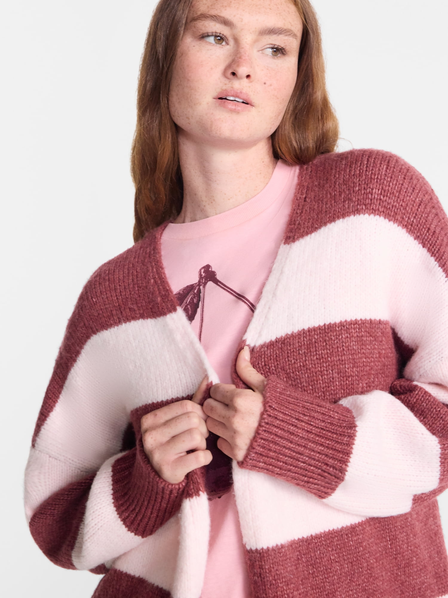 No Boundaries Women's Open Front Cardigan, Women's XXS-4X
