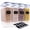 4 Piece, variant on Cereal Containers Storage Set - 3 Piece Airtight Large Dry Container (135.2oz)  Bpa Free Dispenser Plastic With 16 Labels & Pen
