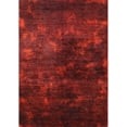 thumbnail image 1 of Ahgly Company Indoor Rectangle Mid-Century Modern Red Oriental Area Rugs, 6' x 9', 1 of 6