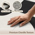 thumbnail image 6 of ODIKA 4'x6' Washable Area Rug Pet Friendly, Non-Shedding Black White Geometric Contrast Design Modern Artistic Stripes and Circles for Bedroom, Reading Nook, 6 of 7