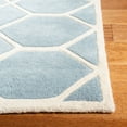 thumbnail image 4 of SAFAVIEH Chatham Elwin Geometric Wool Area Rug, Blue/Ivory, 6' x 9', 4 of 11
