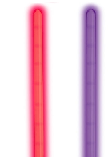 Giddyup! Buck's 2 In 1 LED Light Up Swords Or Double Bladed Saber - Red
