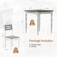 thumbnail image 1 of 3-piece dining mesa set para 2 - compact mesa y sillas con ergonomic comfortable seating, ideal para para small spaces like kitchens y apartments, 1 of 8