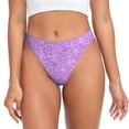thumbnail image 1 of Balery Lilac Glittering Tangas de Algodón para Mujer con Estampado – Ropa Interior Sexy, Transpirable, G-string-Medium, 1 of 6