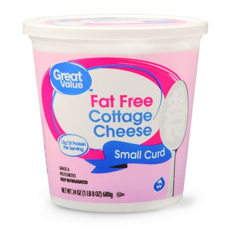 Great Value Fat Free Small Curd Cottage Cheese 24 Oz Brickseek