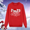 thumbnail image 6 of Fiaer 2025 Family Christmas Sweatshirts Plus Size Crew Neck Xmas Pullover Long Sleeve Baggy Trendy Comfort Lightweight Holiday Tops Men M, 6 of 6
