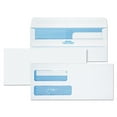 thumbnail image 4 of Quality Park QUA24519 Double Window Redi-Seal Security-Tinted Envelope, #9, Commercial Flap, Redi-Seal Closure, 3.88 X 8.88, White, 250/carton, 4 of 7