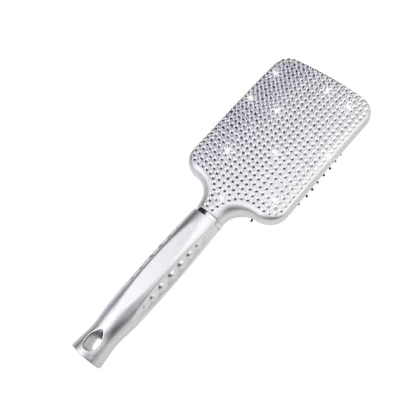 wonima11 Fashion Clear Crystal Paddle Brush,Exclusive Blingbling Hair Brush,Massage Air Cushion Rhinestone Hair Comb For Women