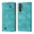 thumbnail image 2 of Compatible with Samsung Galaxy A34 5G Classic Embossed PU Leather Case with Card Holder Shockproof Cover, 2 of 5