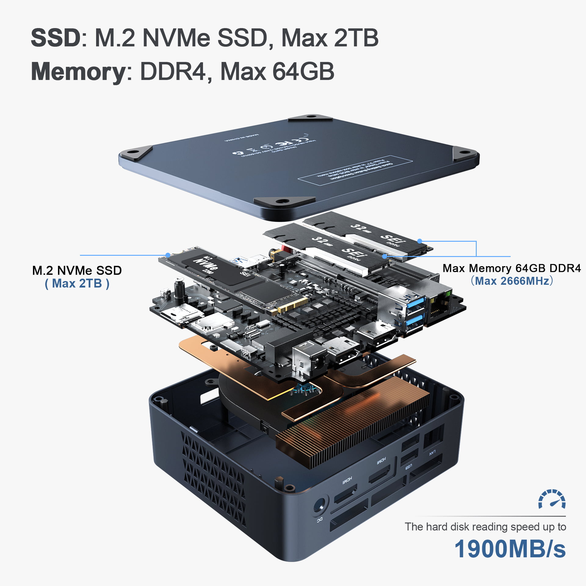 512GB SSD Dual 4K HDMI Mini Desktop Computer 25W High Performance,USB3.0 UP to 4.1GHz Beelink SEI10 Mini PC Windows 10 Pro,Intel 10th Gen i3-10110U WiFi 6 16GB DDR4 BT5.0